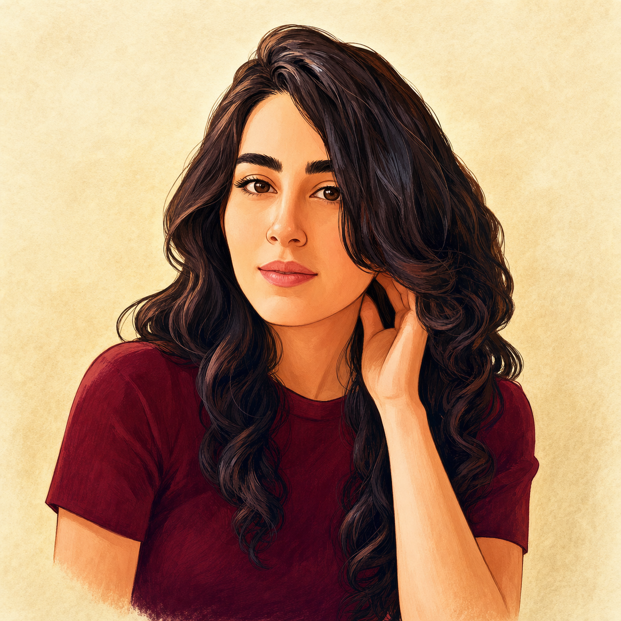 Cartoon portrait of Mara Melkonyan